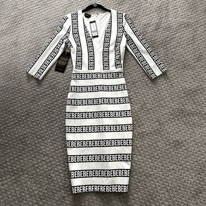 bebe body con logo dress